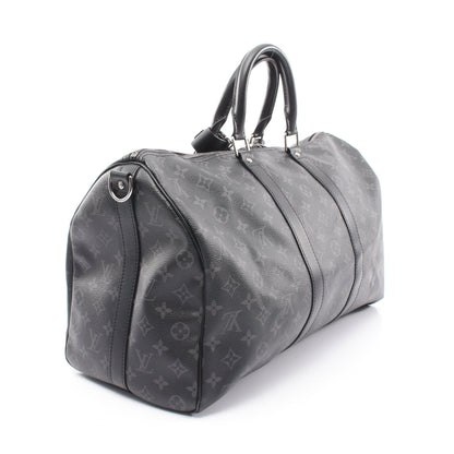 キーポル バンドリエール45 モノグラムエクリプス 2WAY ボストンバッグ PVC レザー ブラック ルイヴィトン バッグ LOUIS VUITTON