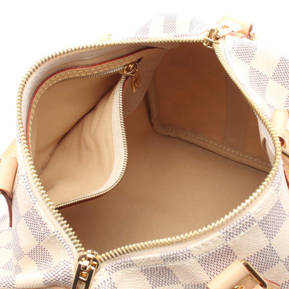 スピーディ バンドリエール25 ダミエアズール 2WAY ハンドバッグ PVC レザー ホワイト ルイヴィトン バッグ LOUIS VUITTON
