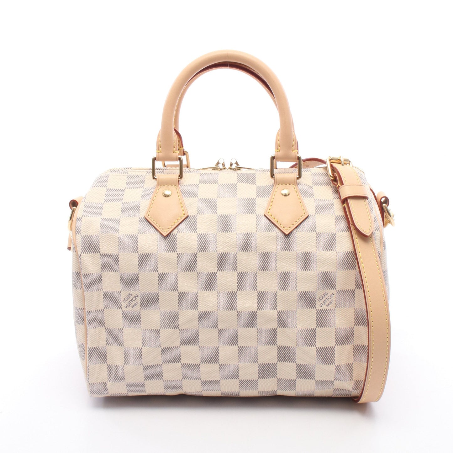 スピーディ バンドリエール25 ダミエアズール 2WAY ハンドバッグ PVC レザー ホワイト ルイヴィトン バッグ LOUIS VUITTON
