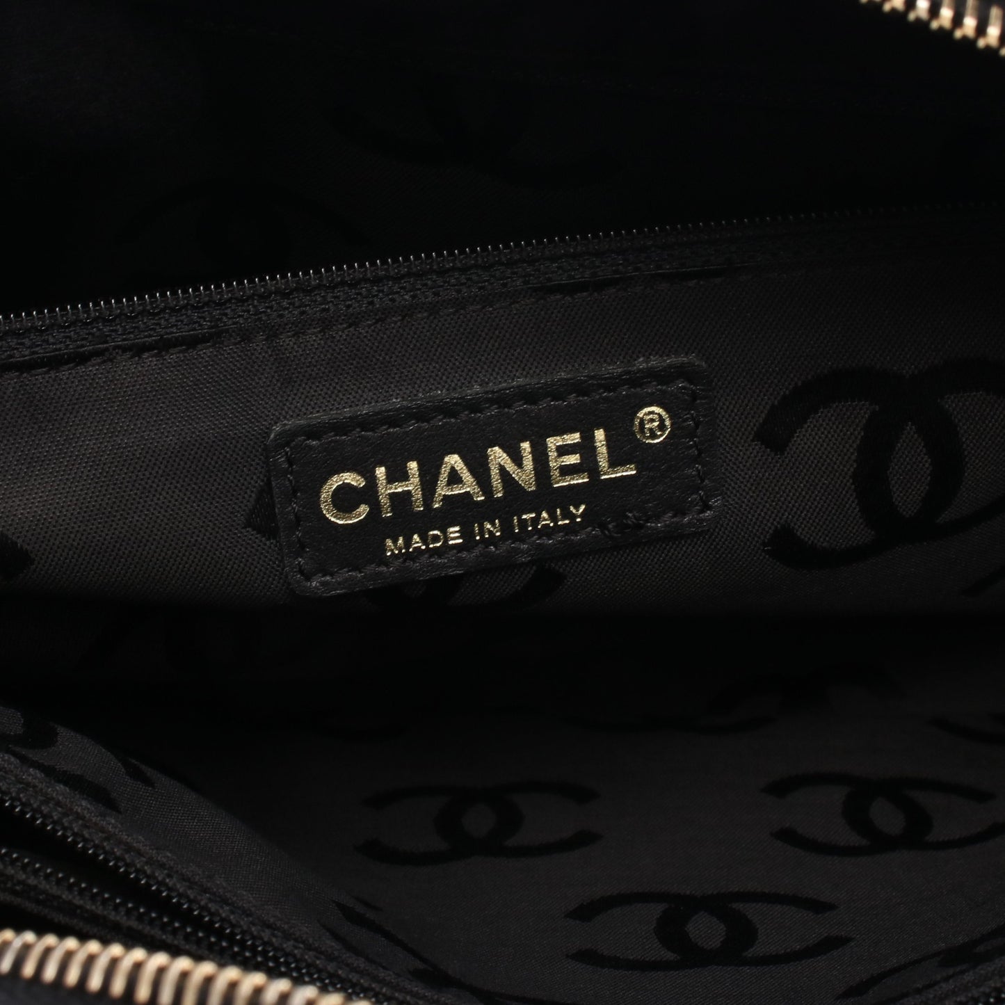 ワイルドステッチ ハンドバッグ ラムスキン ブラック ゴールド金具 シャネル バッグ CHANEL