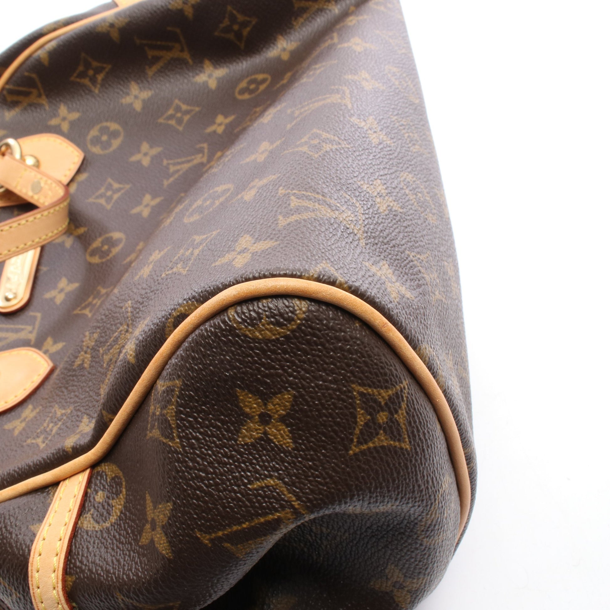 モントルグイユPM モノグラム ショルダーバッグ PVC レザー ブラウン ルイヴィトン バッグ LOUIS VUITTON