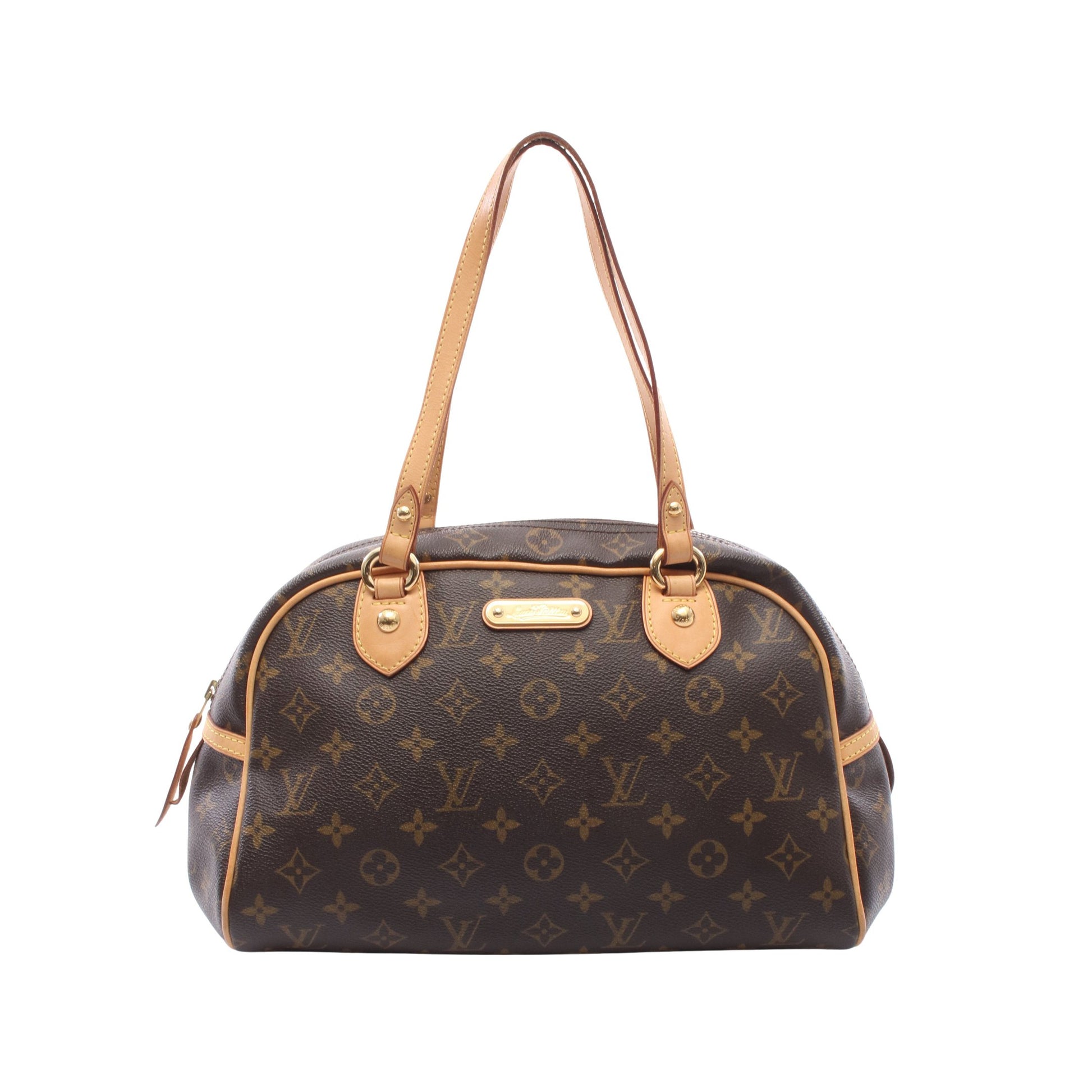 モントルグイユPM モノグラム ショルダーバッグ PVC レザー ブラウン ルイヴィトン バッグ LOUIS VUITTON