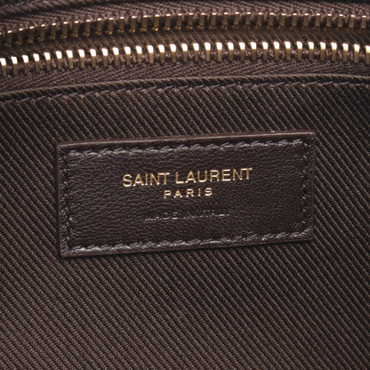 モノグラム カメラバッグ ショルダーバッグ PVC レザー ダークブラウン ブラウン サンローランパリ バッグ SAINT LAURENT PARIS