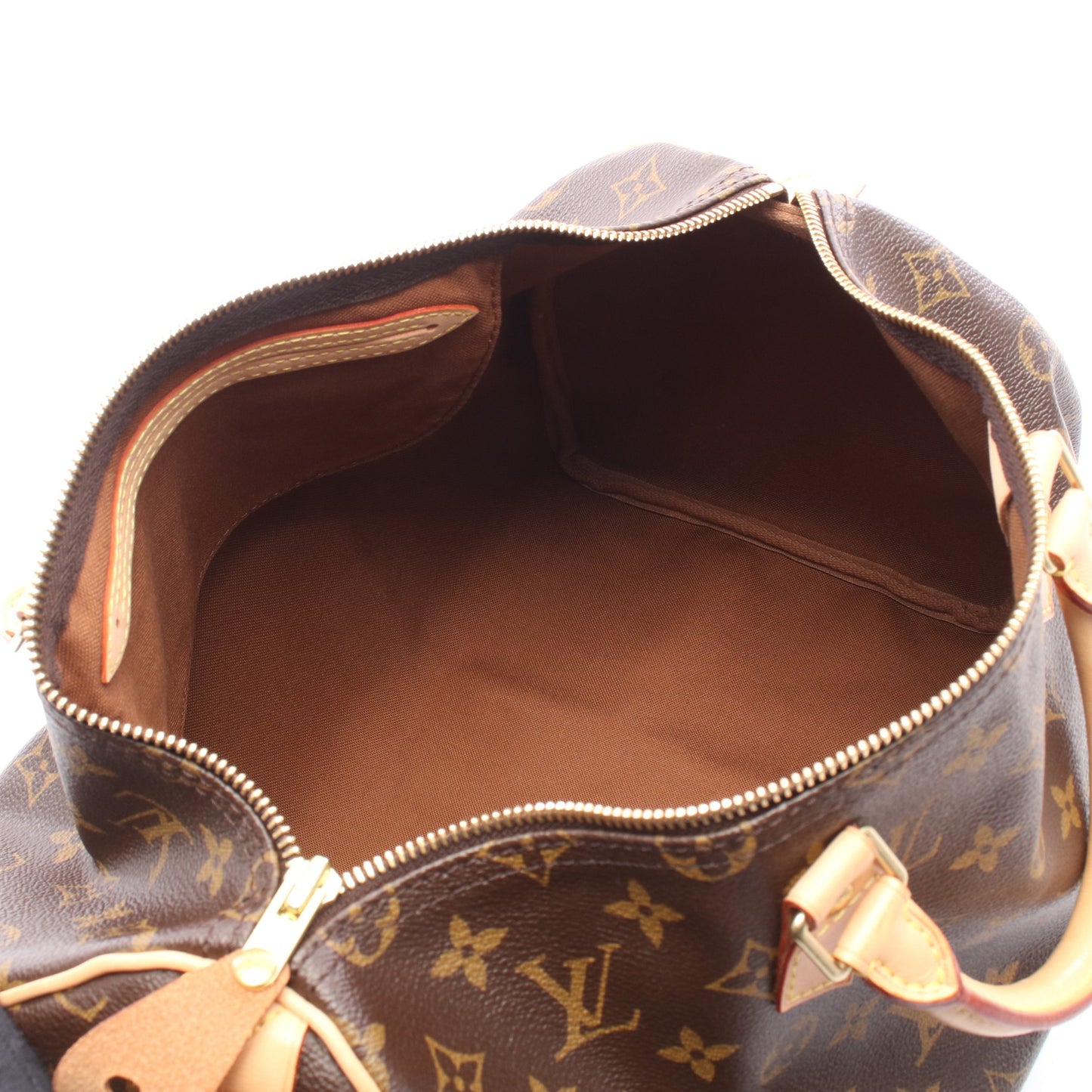 スピーディ35 モノグラム ハンドバッグ PVC レザー ブラウン ルイヴィトン バッグ LOUIS VUITTON