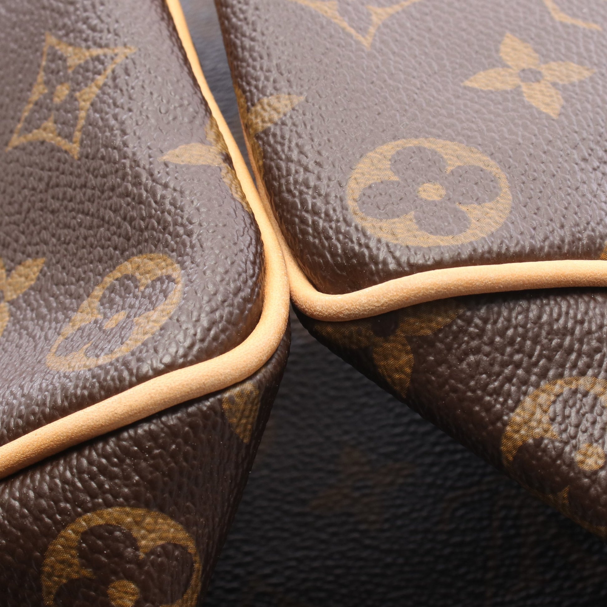 スピーディ35 モノグラム ハンドバッグ PVC レザー ブラウン ルイヴィトン バッグ LOUIS VUITTON