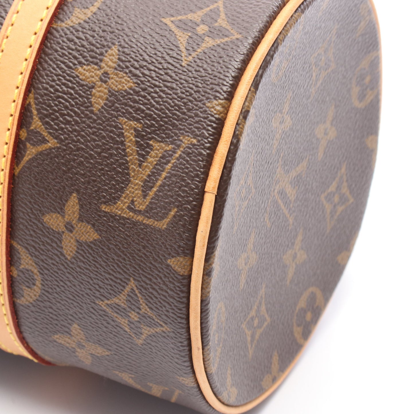パピヨン26 モノグラム ハンドバッグ PVC レザー ブラウン ルイヴィトン バッグ LOUIS VUITTON