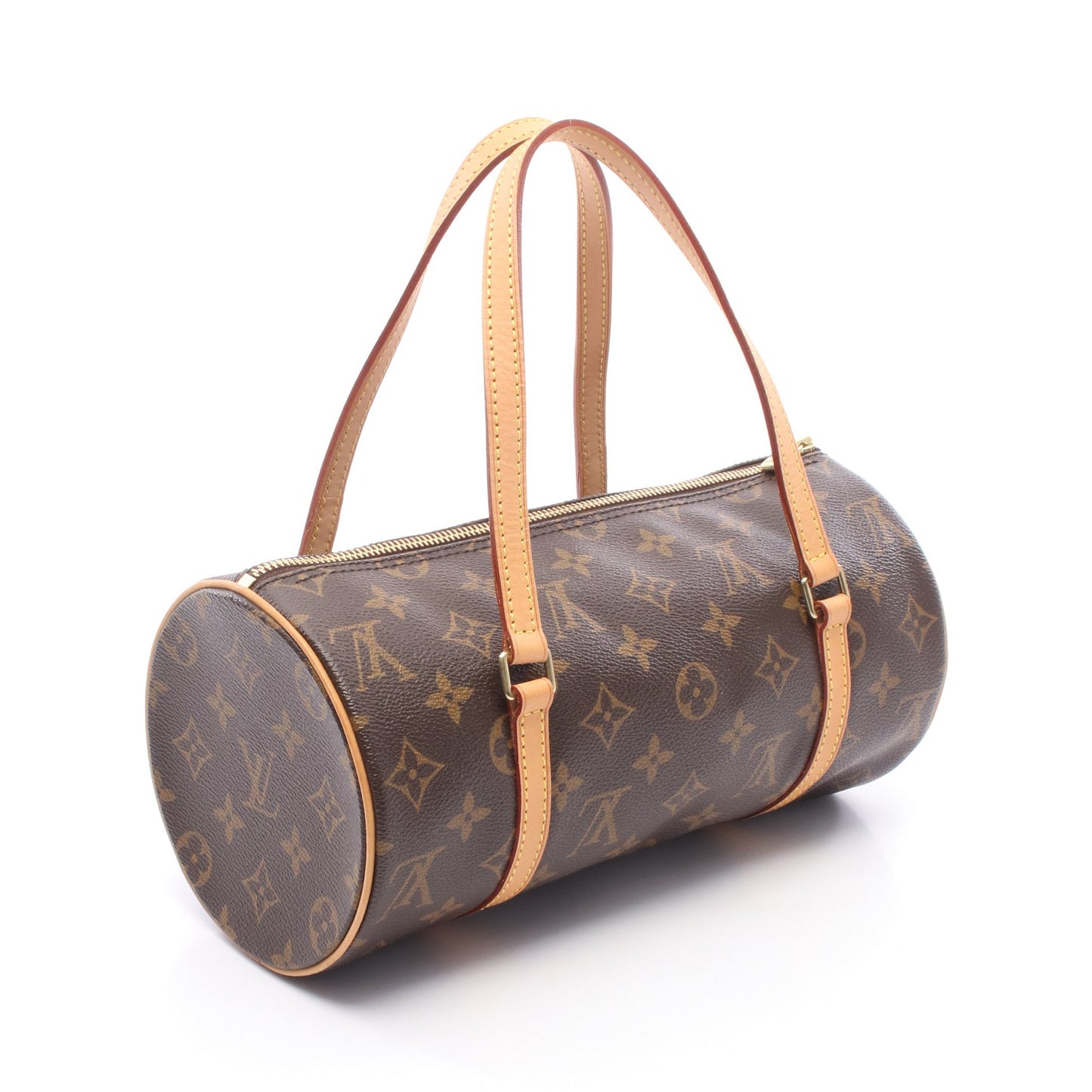 パピヨン26 モノグラム ハンドバッグ PVC レザー ブラウン ルイヴィトン バッグ LOUIS VUITTON
