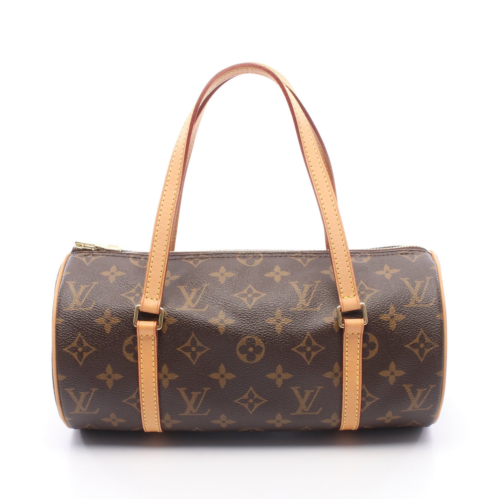 パピヨン26 モノグラム ハンドバッグ PVC レザー ブラウン ルイヴィトン バッグ LOUIS VUITTON