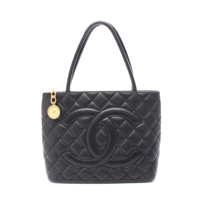 復刻トート ハンドバッグ トートバッグ キャビアスキン ブラック ゴールド金具 シャネル バッグ CHANEL