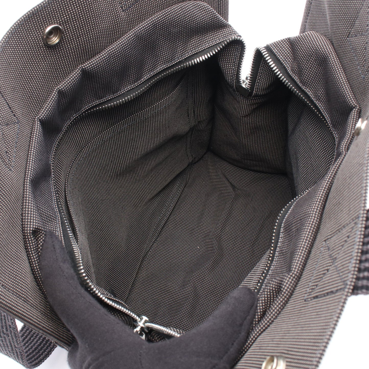 エールライン アドMM バックパック リュックサック キャンバス グレー シルバー金具 エルメス バッグ HERMES