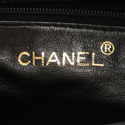 マトラッセ ショルダーバッグ ラムスキン ブラック ゴールド金具 シャネル バッグ CHANEL