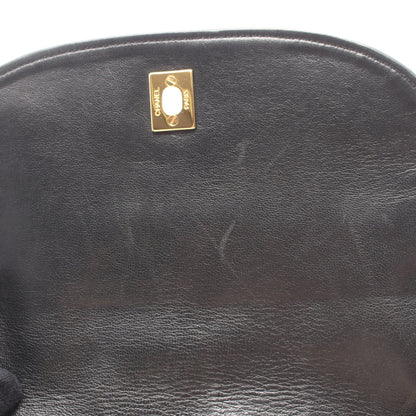 マトラッセ ショルダーバッグ ラムスキン ブラック ゴールド金具 シャネル バッグ CHANEL