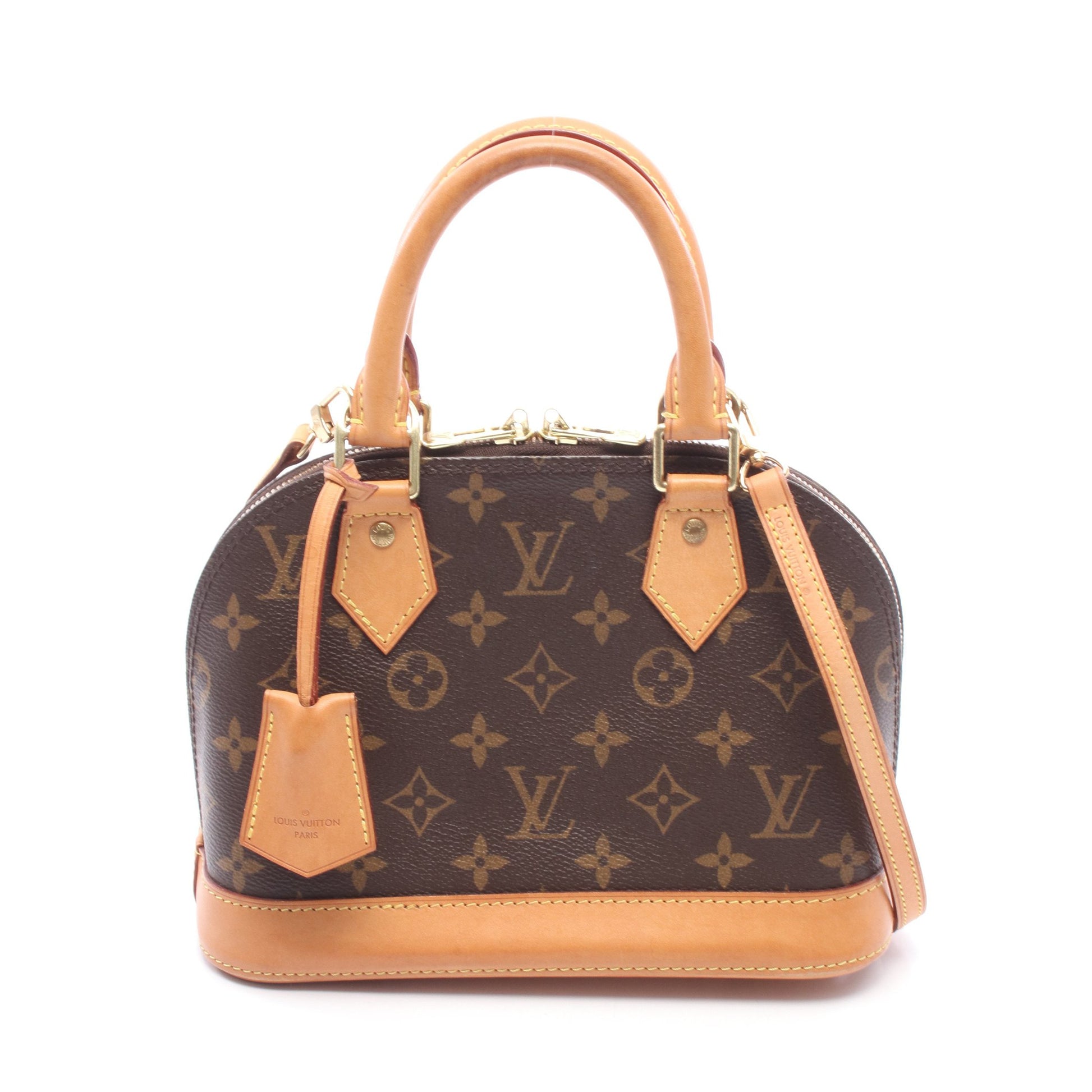 アルマBB モノグラム 2WAY ハンドバッグ PVC レザー ブラウン ルイヴィトン バッグ LOUIS VUITTON