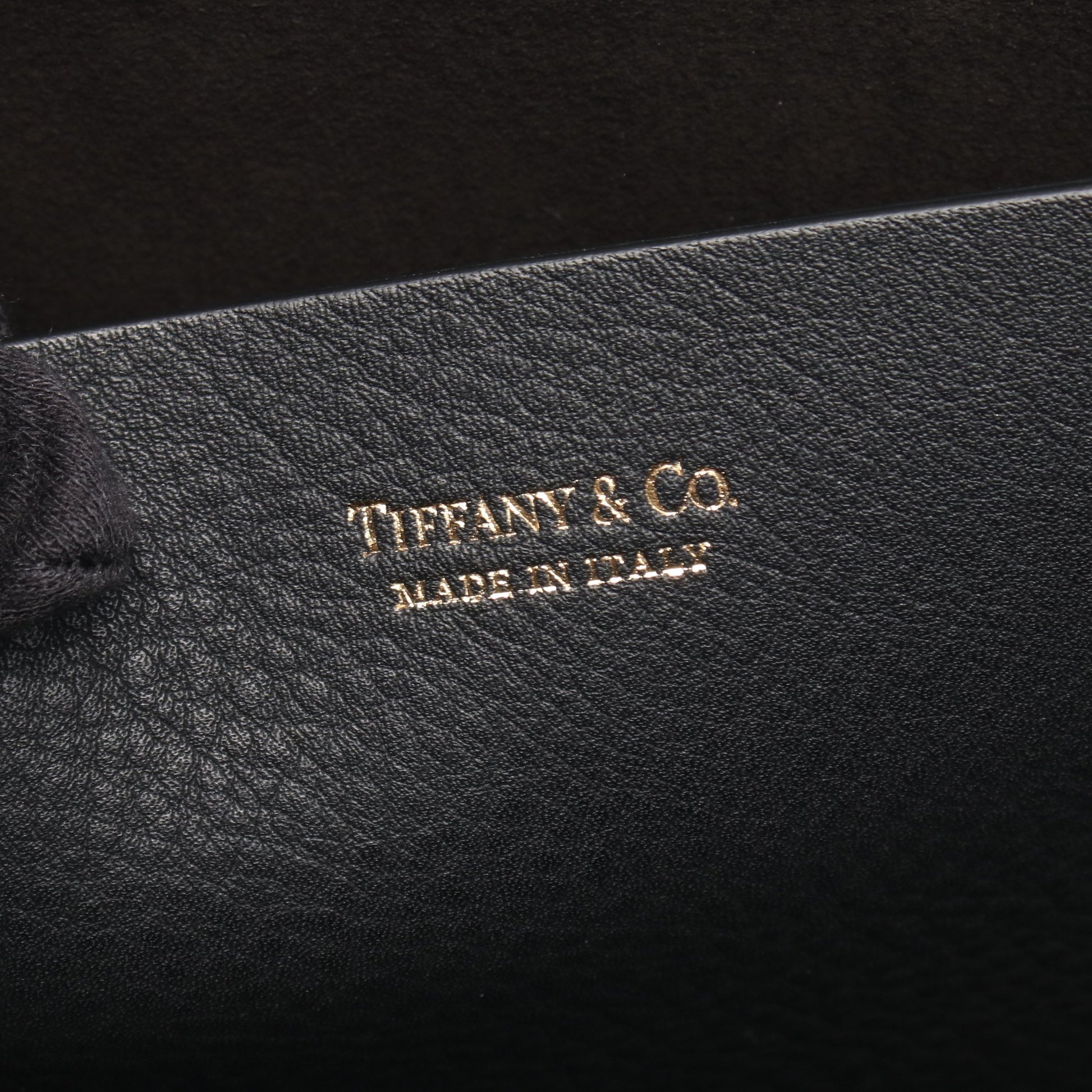 ショッピングバッグ ショルダーバッグ トートバッグ レザー ブラック ティファニー バッグ TIFFANY & Co.