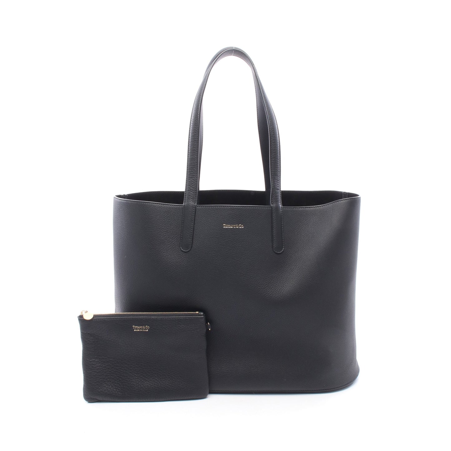 ショッピングバッグ ショルダーバッグ トートバッグ レザー ブラック ティファニー バッグ TIFFANY & Co.