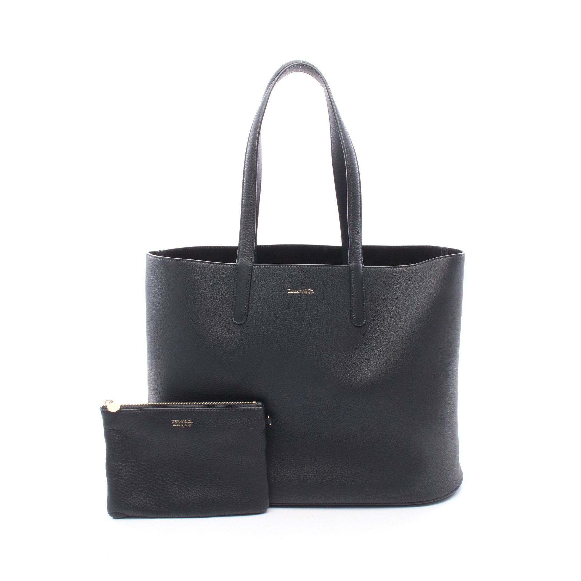 ショッピングバッグ ショルダーバッグ トートバッグ レザー ブラック ティファニー バッグ TIFFANY & Co.