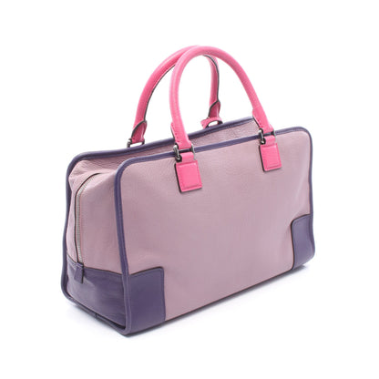 アマソナ35 ハンドバッグ レザー ライトパープル パープル ピンク ロエベ バッグ LOEWE