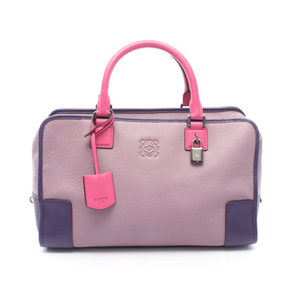 アマソナ35 ハンドバッグ レザー ライトパープル パープル ピンク ロエベ バッグ LOEWE