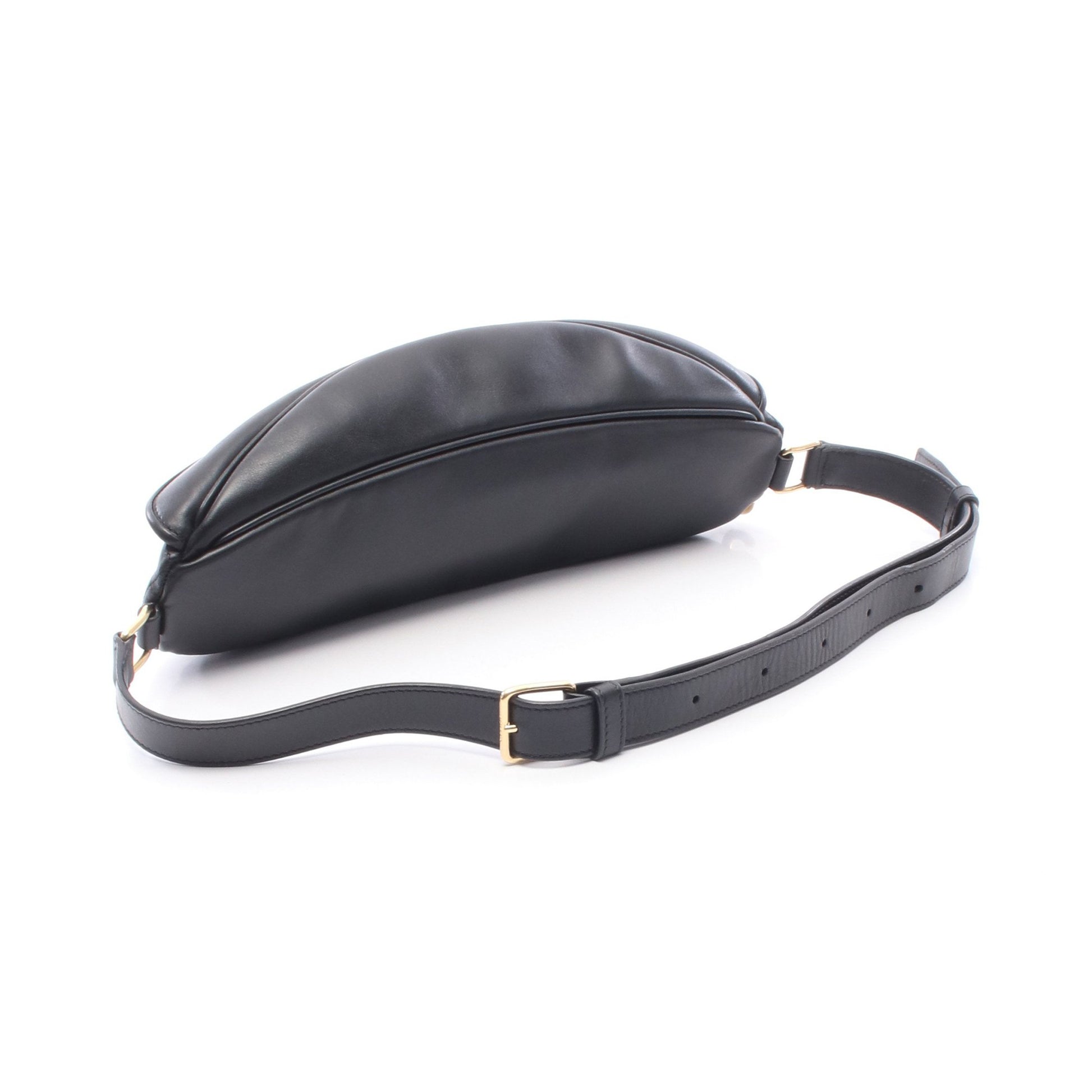 Cチャーム ボディバッグ ウエストバッグ ラムスキン ブラック セリーヌ バッグ CELINE