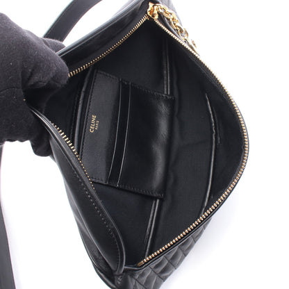 Cチャーム ボディバッグ ウエストバッグ ラムスキン ブラック セリーヌ バッグ CELINE