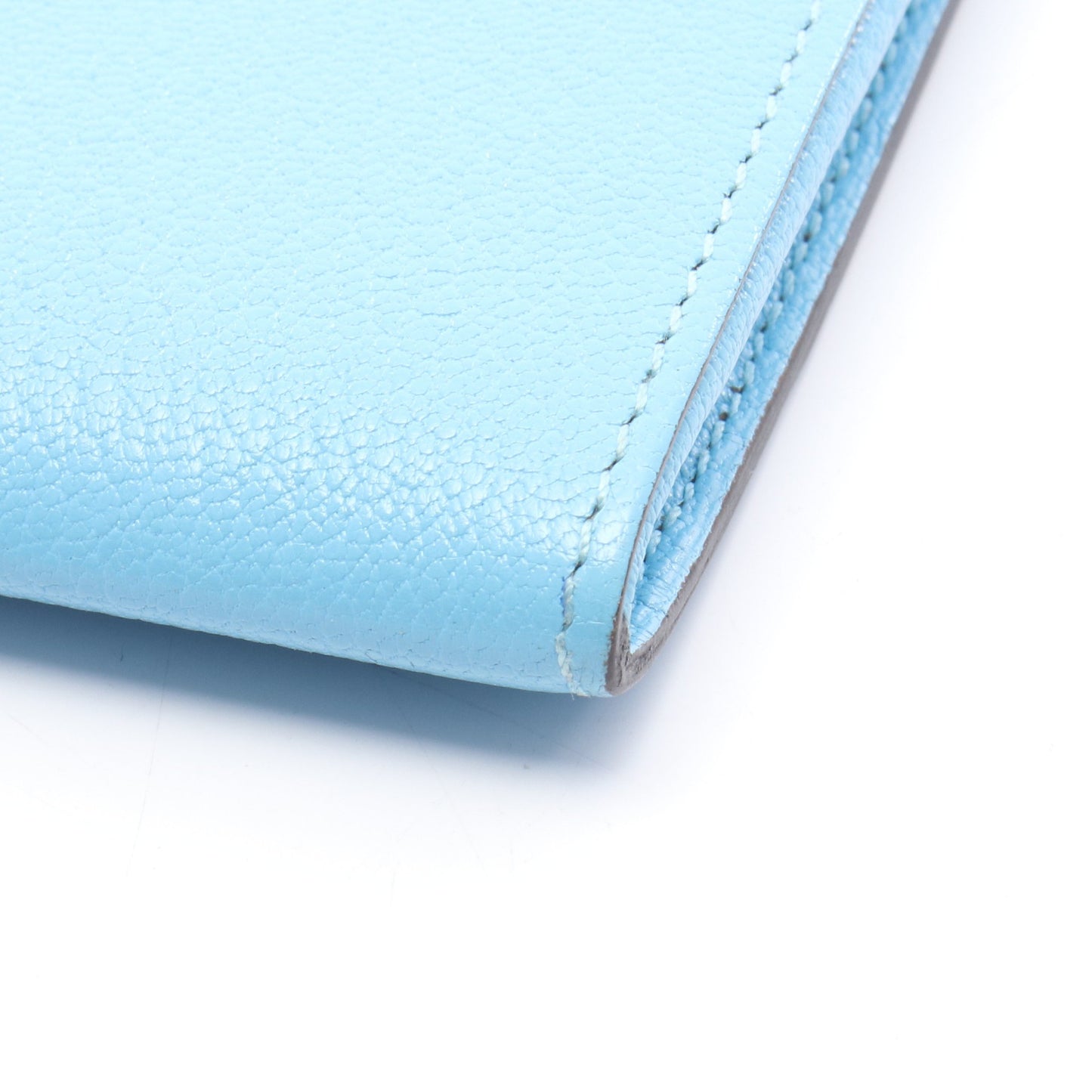 シネティック トゥーゴー セレステ ショルダーバッグ シェーブル ブルー ゴールド金具 D刻印 エルメス バッグ HERMES