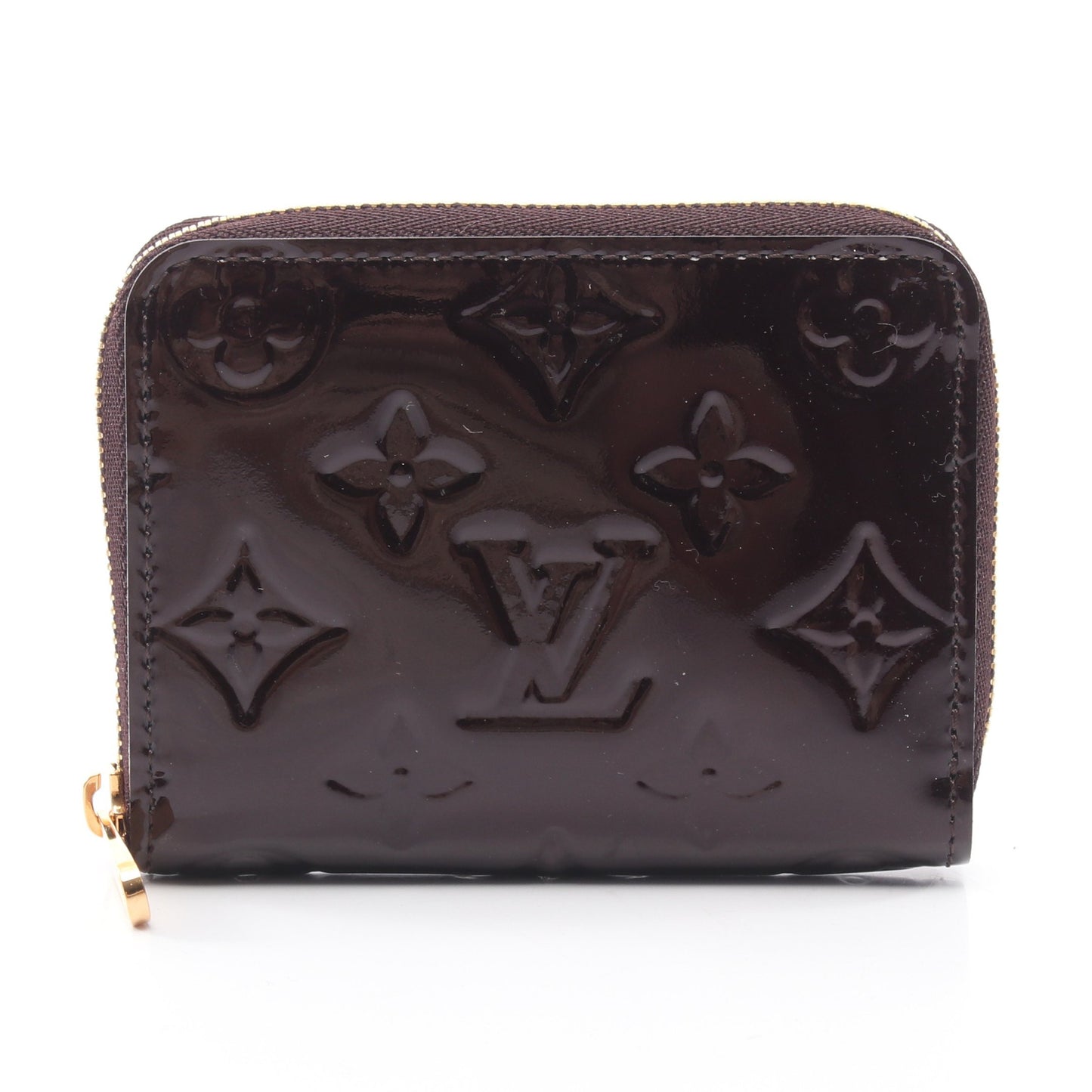 ジッピーコインパース モノグラムヴェルニ アマラント コインケース レザー ダークパープル ルイヴィトン 財布・小物 LOUIS VUITTON