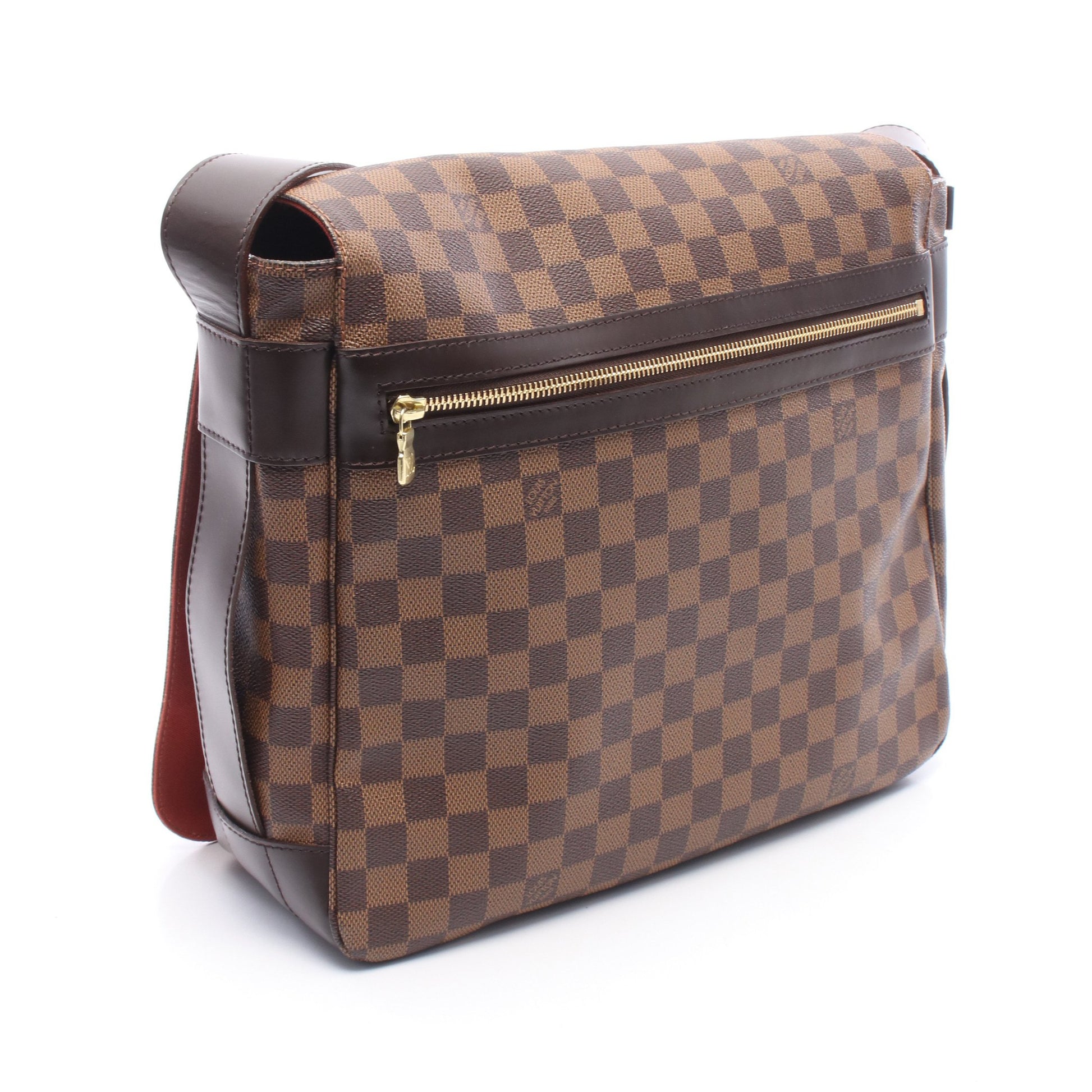 バスティーユ ダミエエベヌ ショルダーバッグ PVC レザー ブラウン ルイヴィトン バッグ LOUIS VUITTON