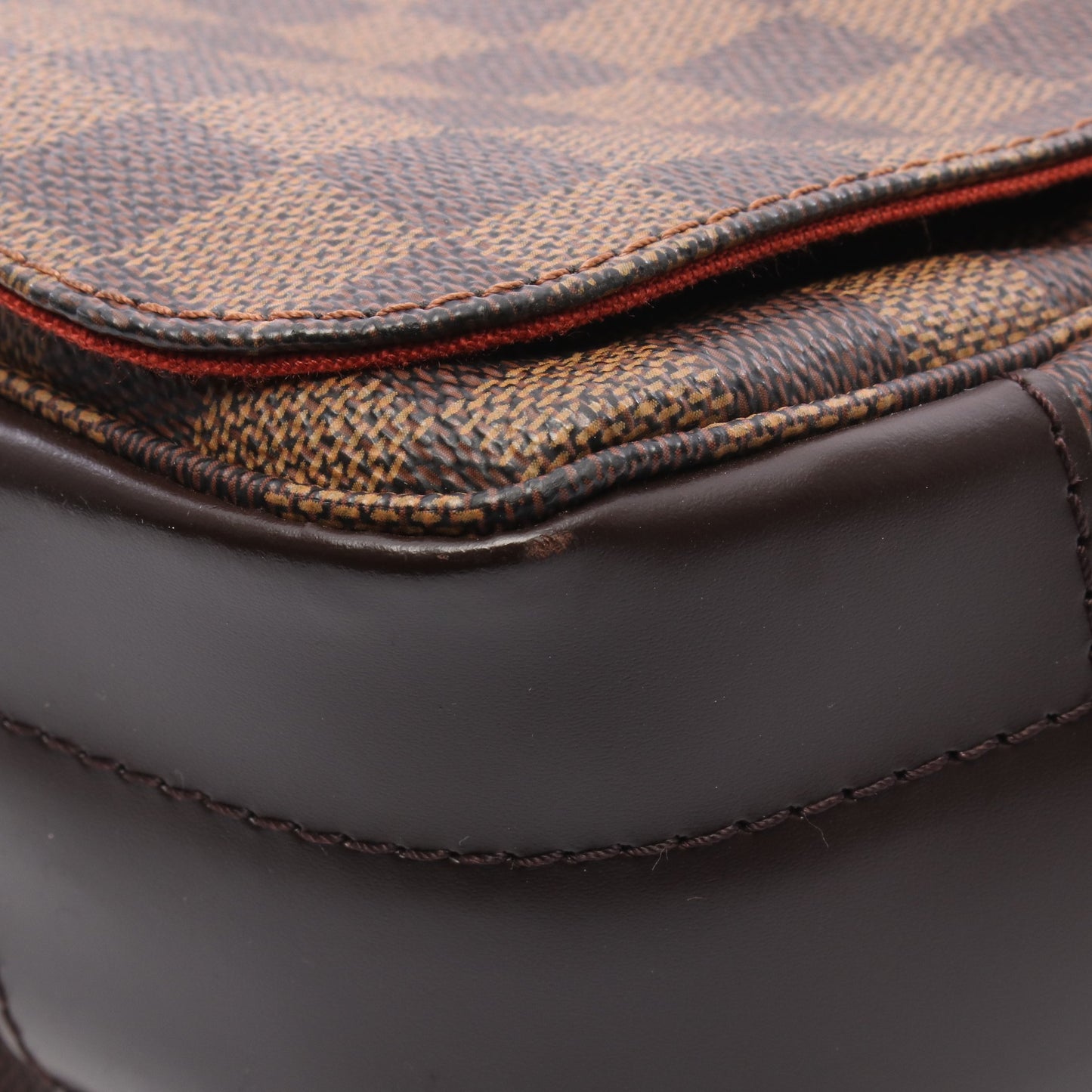 バスティーユ ダミエエベヌ ショルダーバッグ PVC レザー ブラウン ルイヴィトン バッグ LOUIS VUITTON