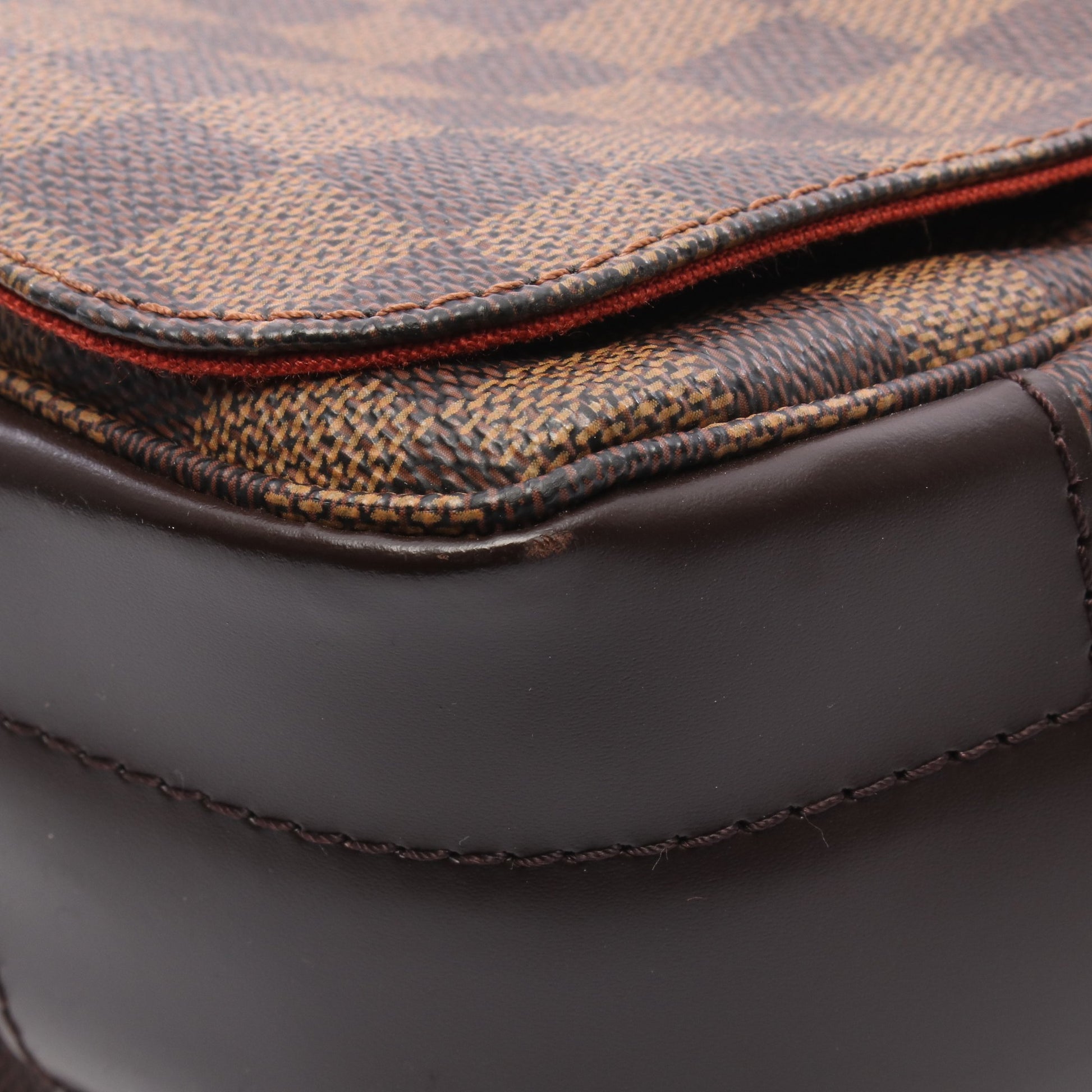 バスティーユ ダミエエベヌ ショルダーバッグ PVC レザー ブラウン ルイヴィトン バッグ LOUIS VUITTON