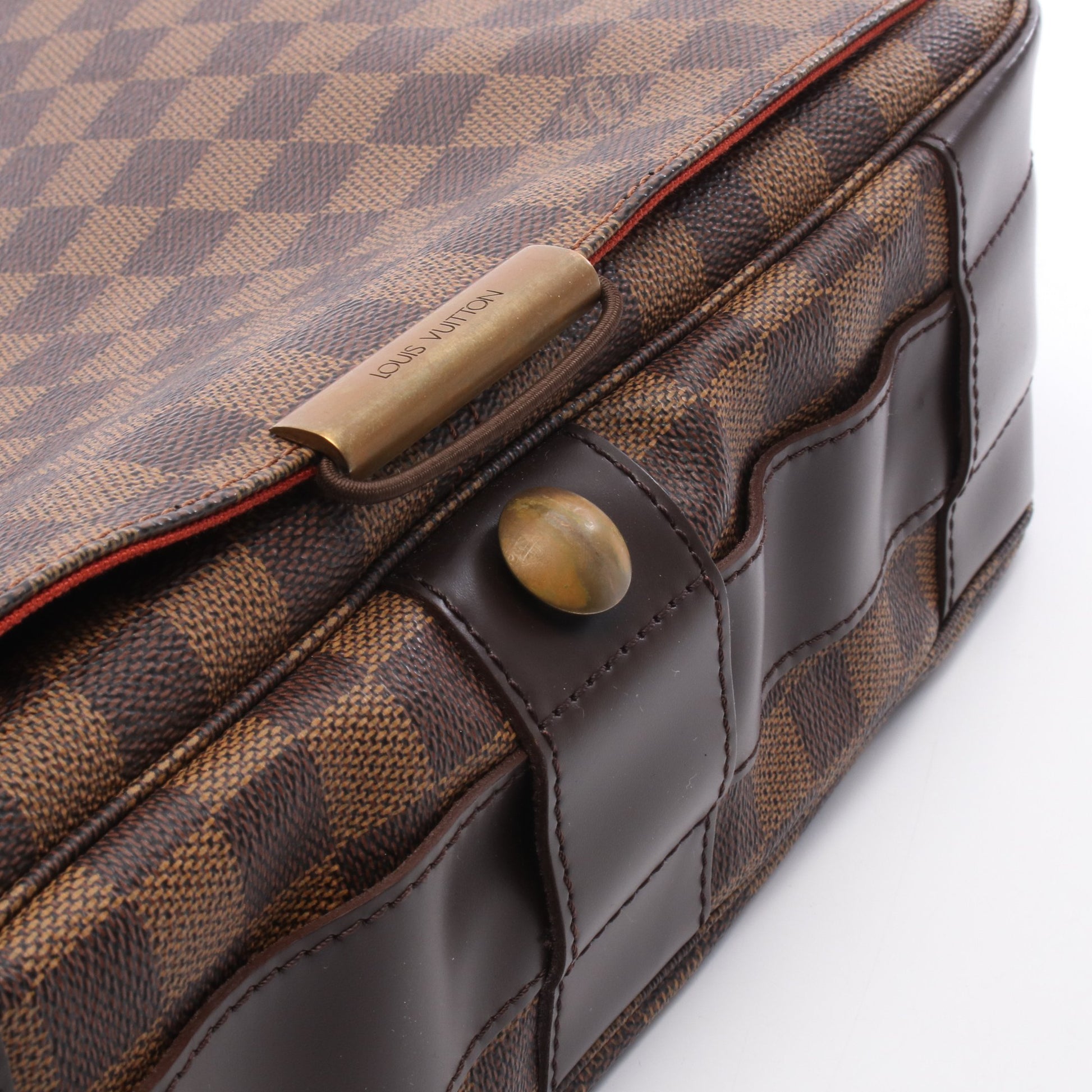 バスティーユ ダミエエベヌ ショルダーバッグ PVC レザー ブラウン ルイヴィトン バッグ LOUIS VUITTON