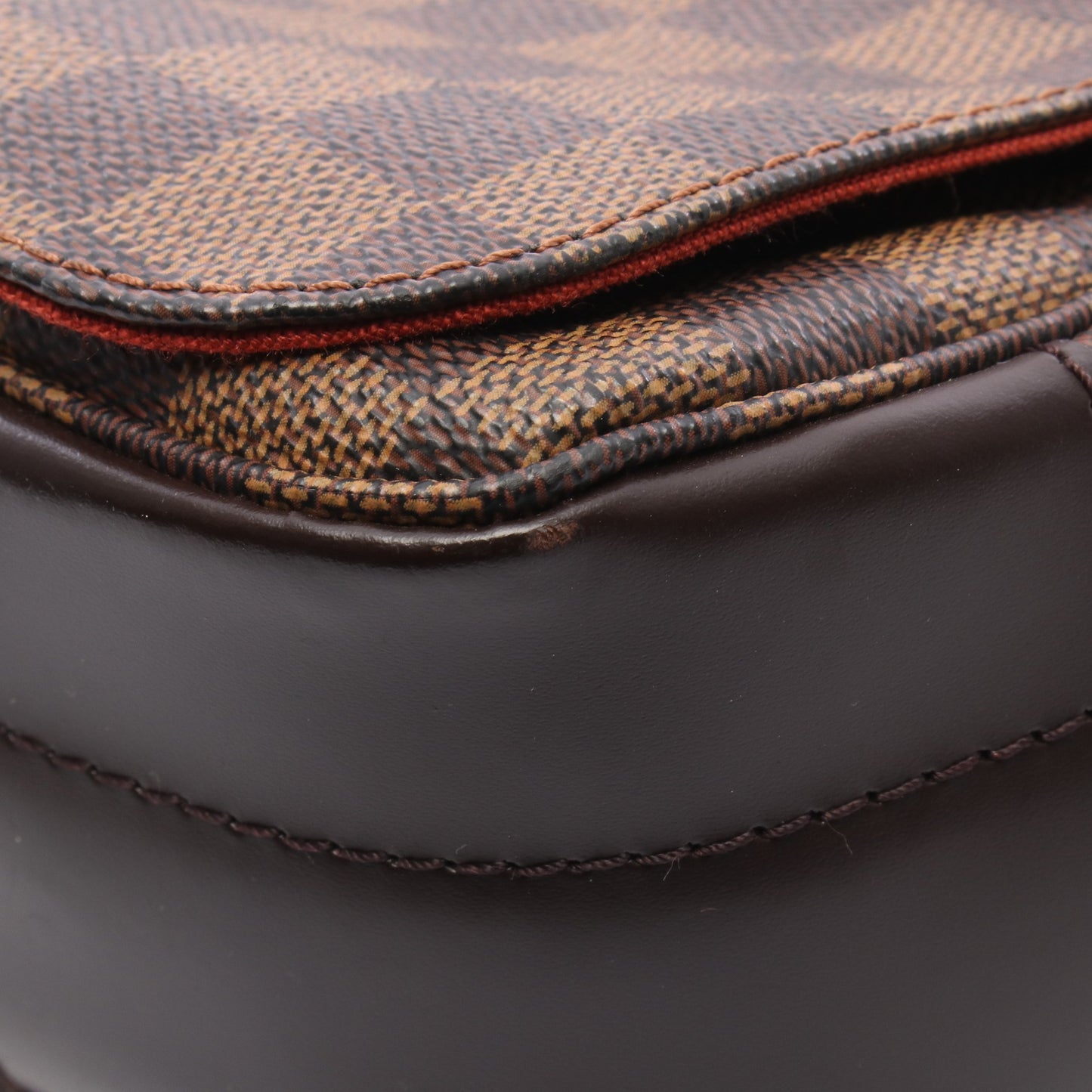 バスティーユ ダミエエベヌ ショルダーバッグ PVC レザー ブラウン ルイヴィトン バッグ LOUIS VUITTON