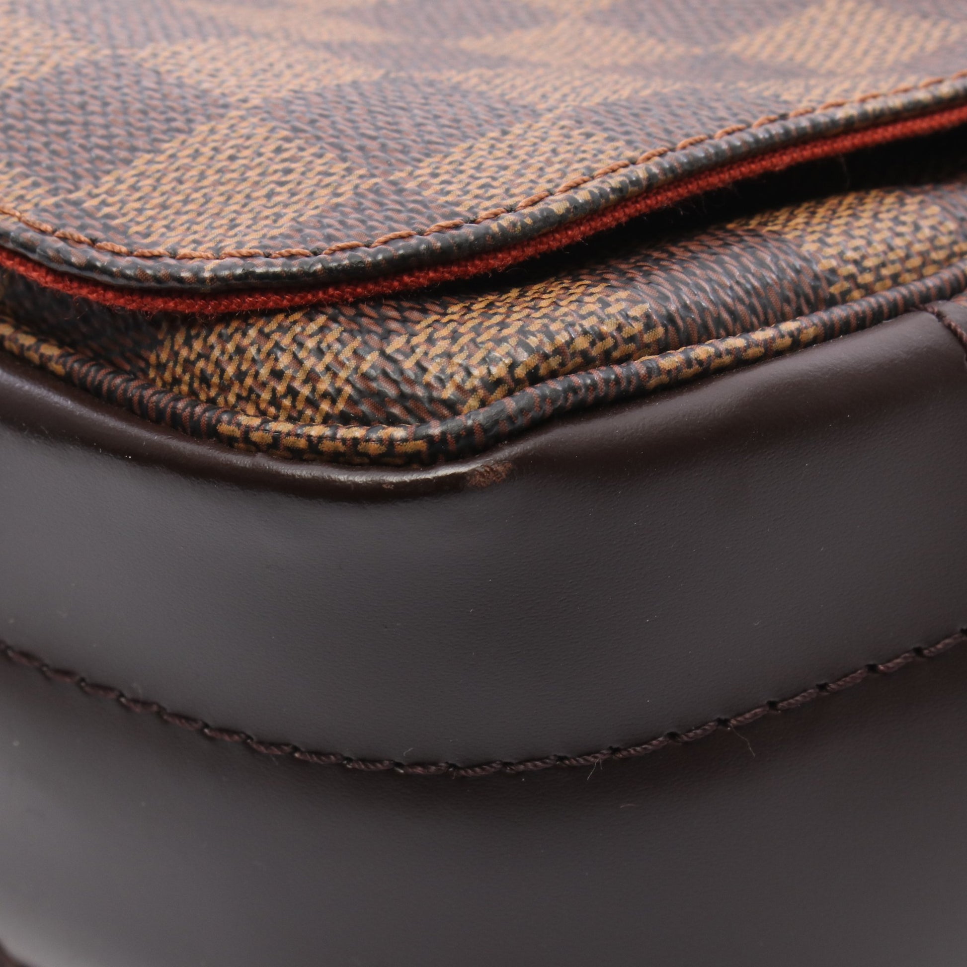 バスティーユ ダミエエベヌ ショルダーバッグ PVC レザー ブラウン ルイヴィトン バッグ LOUIS VUITTON
