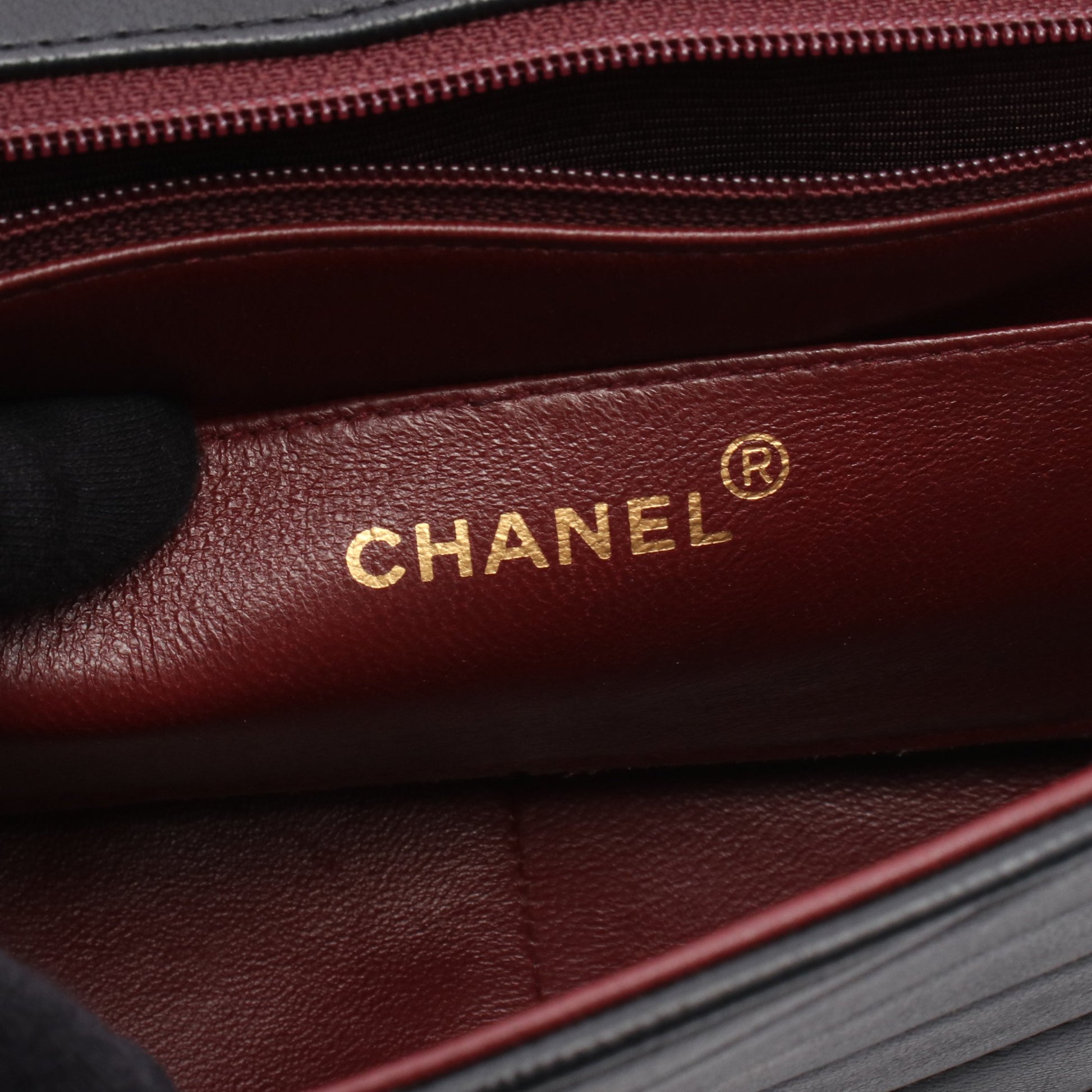 バイアスステッチ チェーンショルダーバッグ ラムスキン ブラック ゴールド金具 シャネル バッグ CHANEL