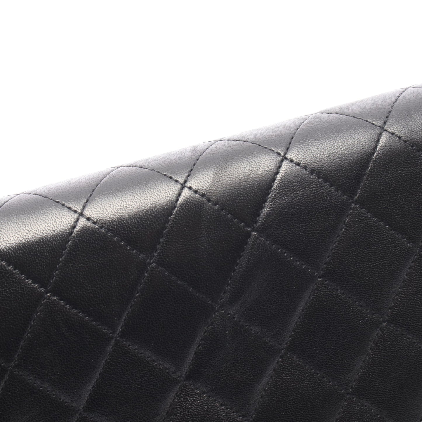 マトラッセ チェーンショルダーバッグ ラムスキン ブラック ゴールド金具 シャネル バッグ CHANEL
