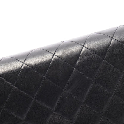 マトラッセ チェーンショルダーバッグ ラムスキン ブラック ゴールド金具 シャネル バッグ CHANEL