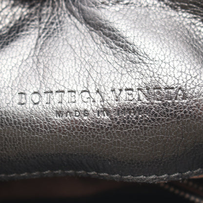 イントレチャート 2WAY ハンドバッグ レザー ボルドー ブラック ボッテガヴェネタ バッグ BOTTEGA VENETA