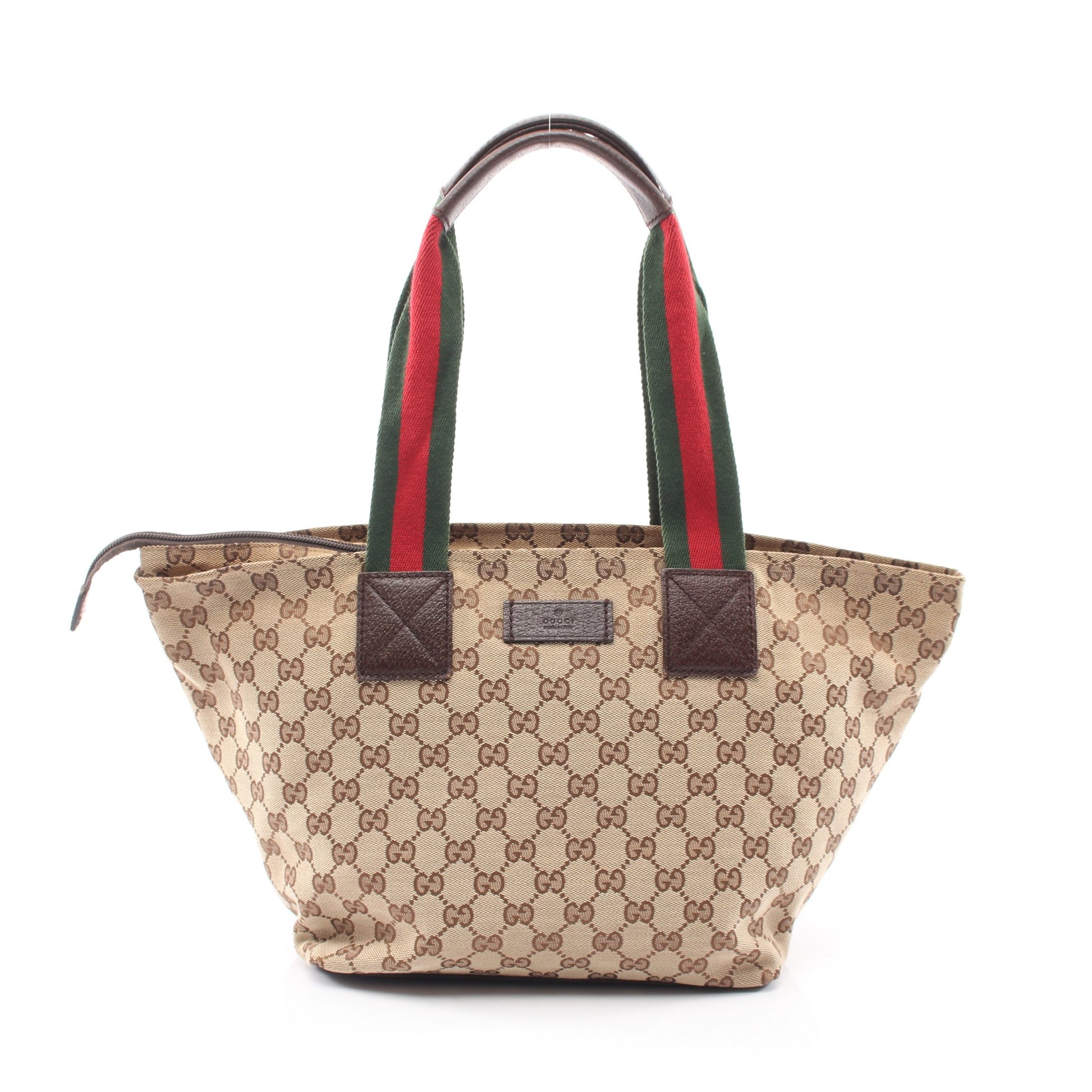 GGキャンバス シェリーライン ショルダーバッグ トートバッグ キャンバス レザー ベージュ マルチカラー グッチ バッグ GUCCI