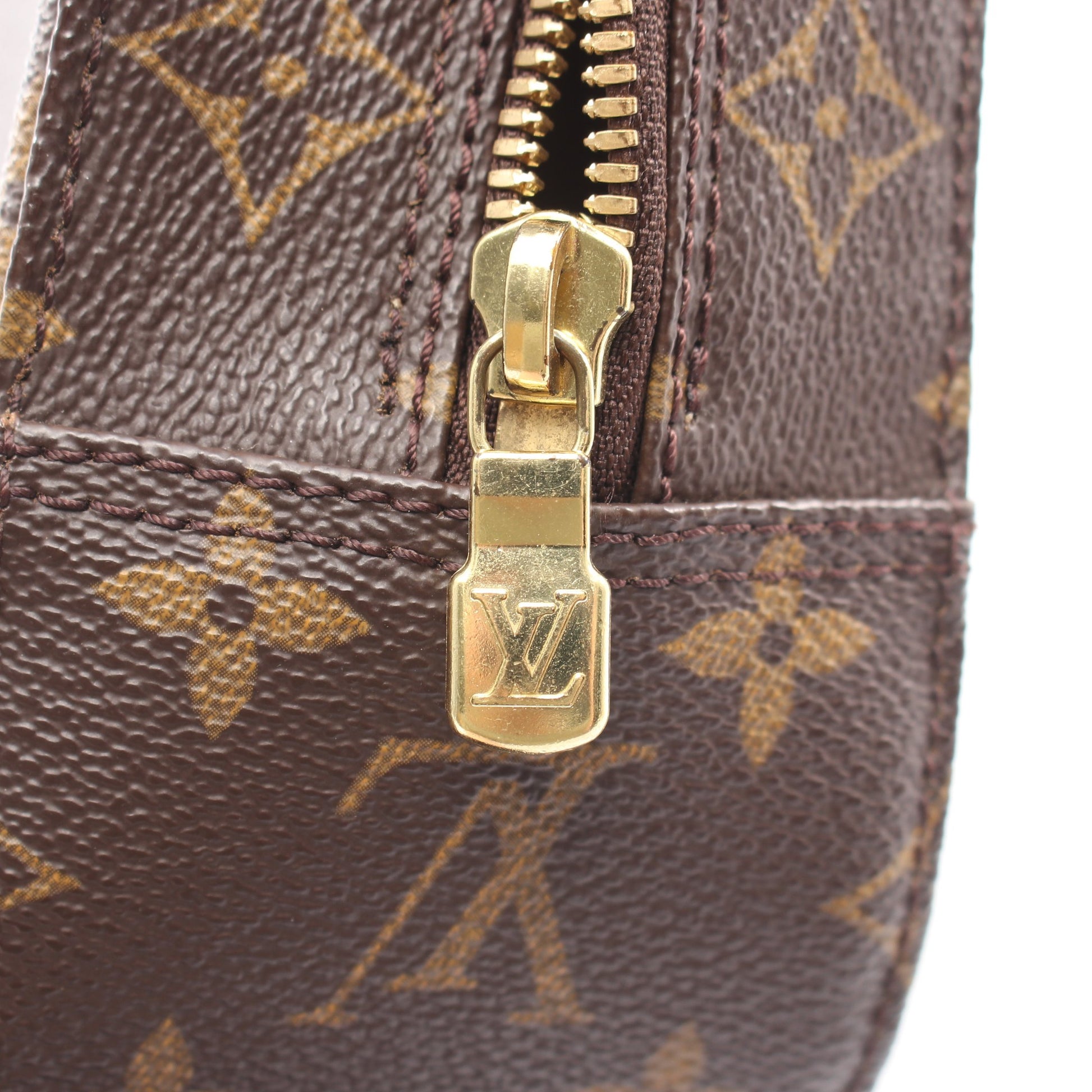 スポンティーニ モノグラム 2WAY ハンドバッグ PVC レザー ブラウン ルイヴィトン バッグ LOUIS VUITTON