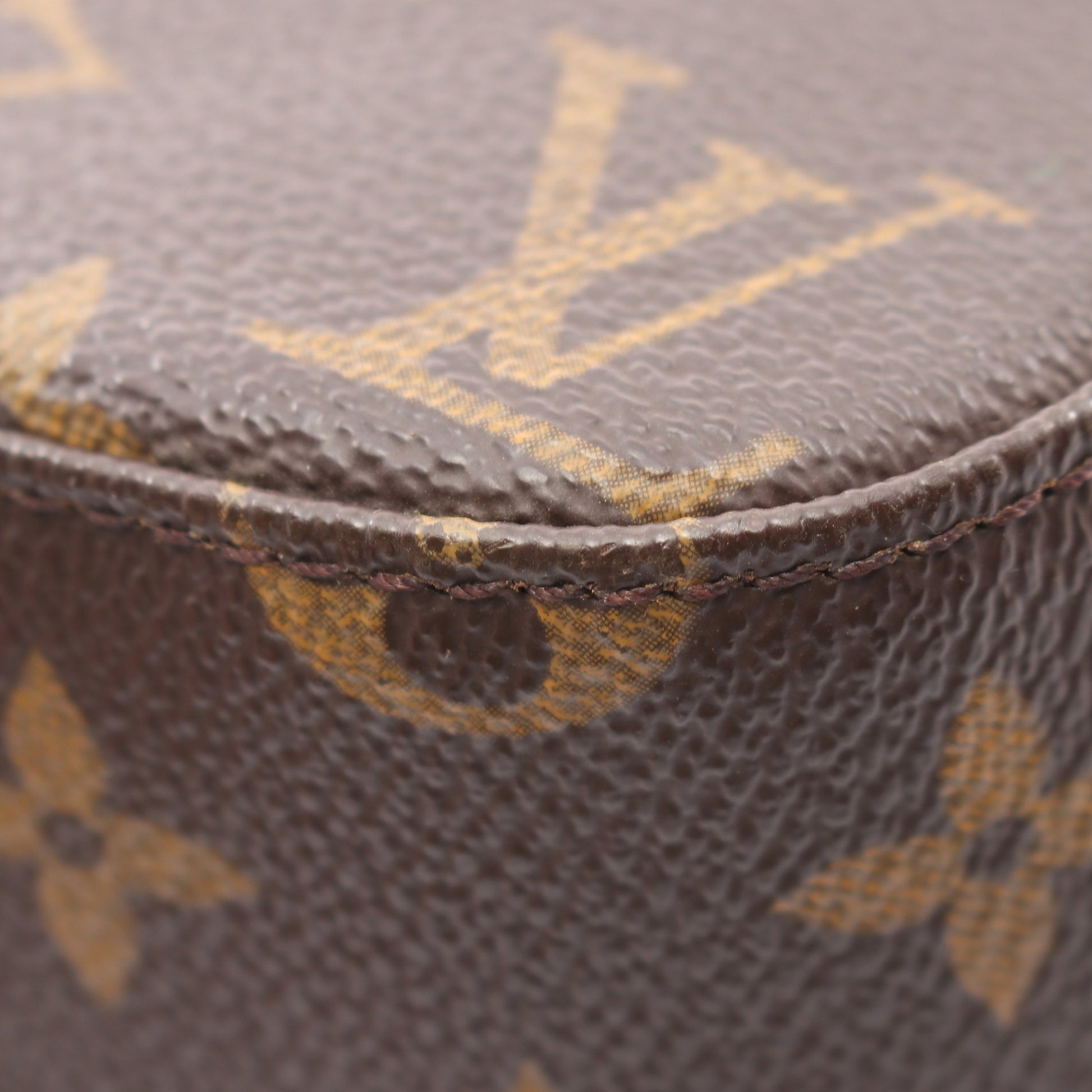 スポンティーニ モノグラム 2WAY ハンドバッグ PVC レザー ブラウン ルイヴィトン バッグ LOUIS VUITTON