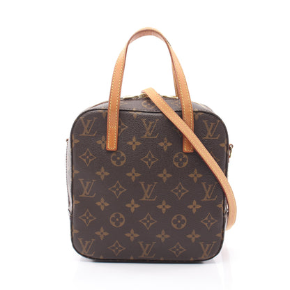 スポンティーニ モノグラム 2WAY ハンドバッグ PVC レザー ブラウン ルイヴィトン バッグ LOUIS VUITTON