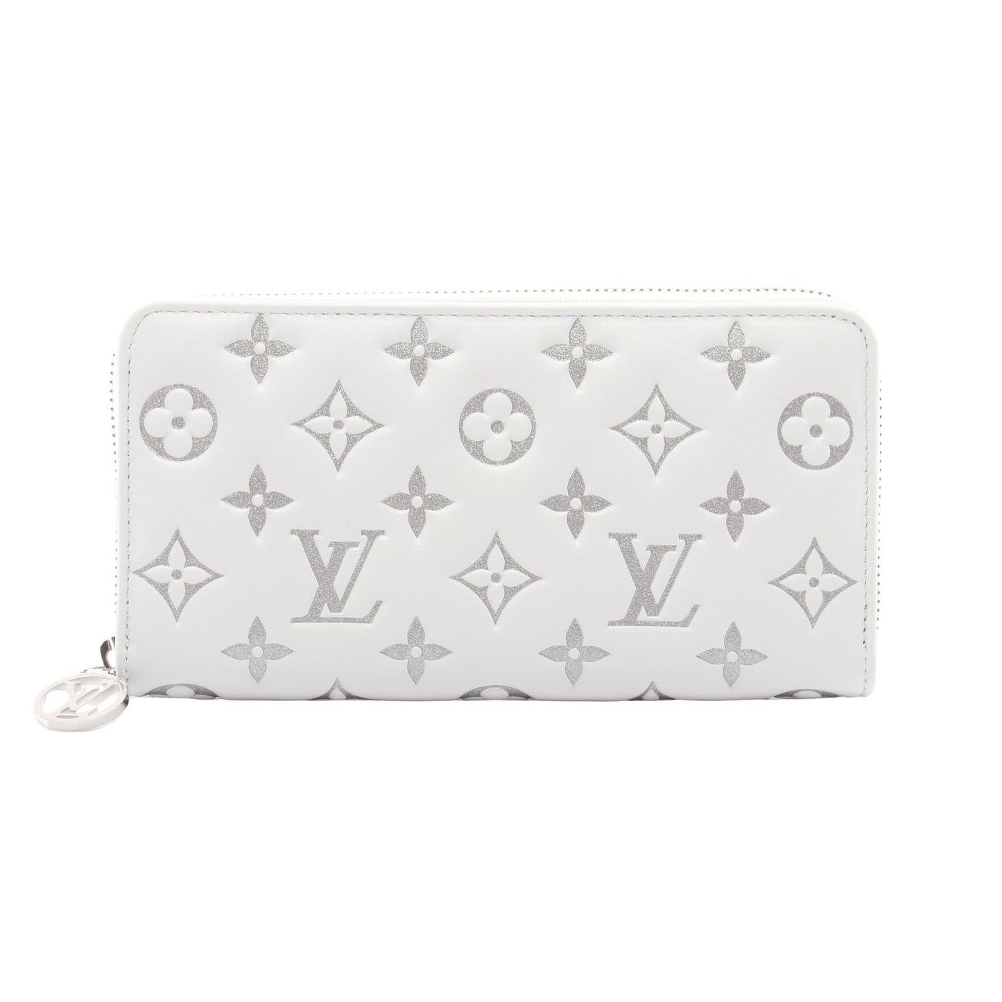 ジッピーウォレット モノグラムクッサン ラウンドファスナー長財布 レザー ホワイト ルイヴィトン 財布・小物 LOUIS VUITTON