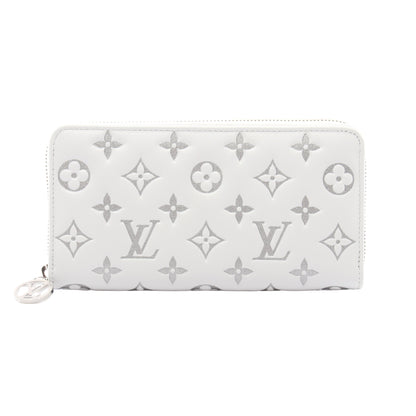 ジッピーウォレット モノグラムクッサン ラウンドファスナー長財布 レザー ホワイト ルイヴィトン 財布・小物 LOUIS VUITTON
