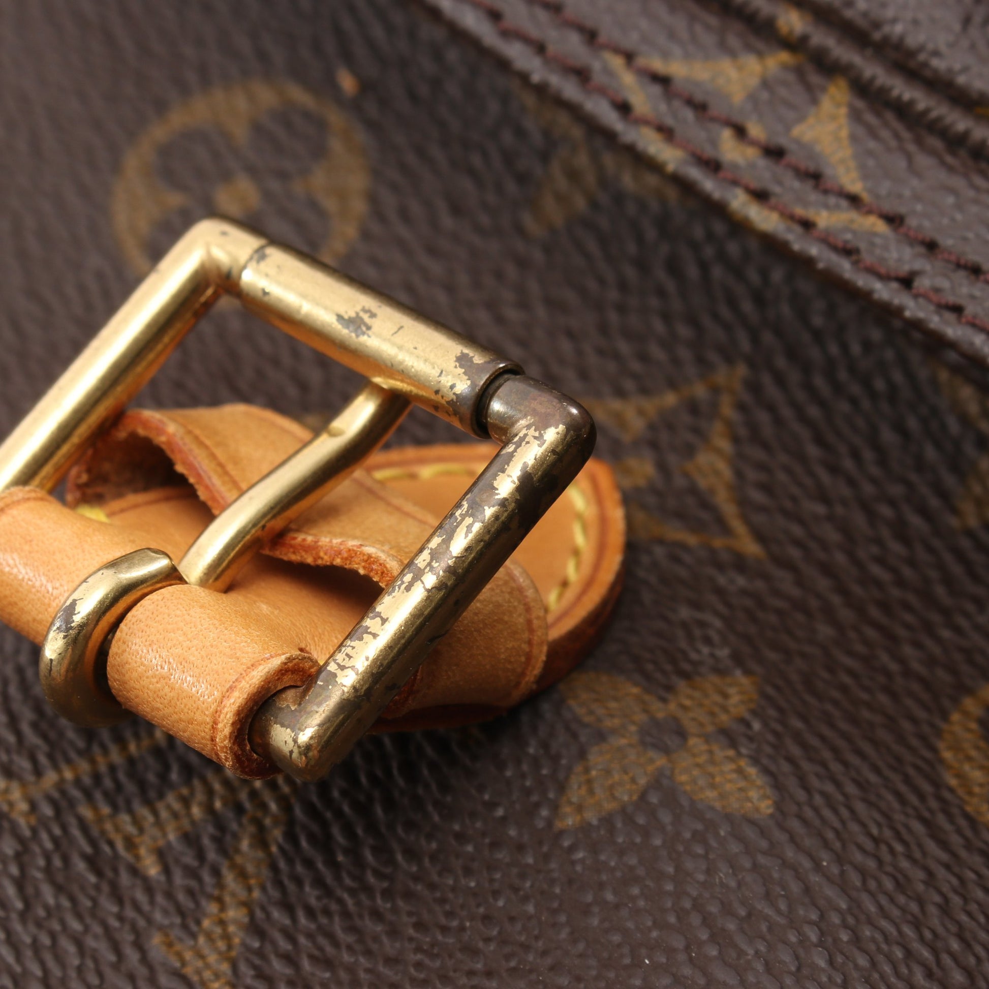 モンスリGM モノグラム バックパック リュックサック PVC レザー ブラウン ルイヴィトン バッグ LOUIS VUITTON