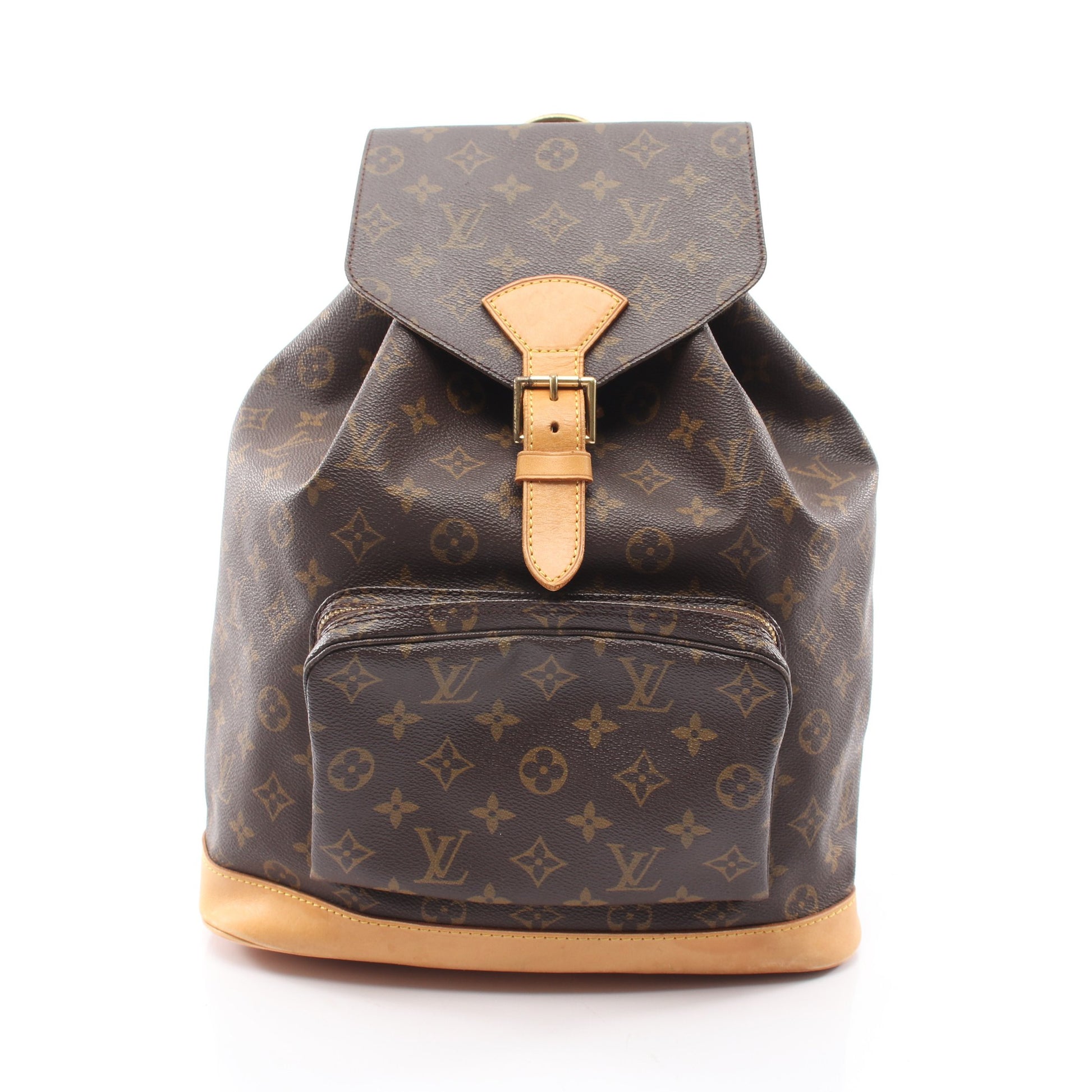 モンスリGM モノグラム バックパック リュックサック PVC レザー ブラウン ルイヴィトン バッグ LOUIS VUITTON