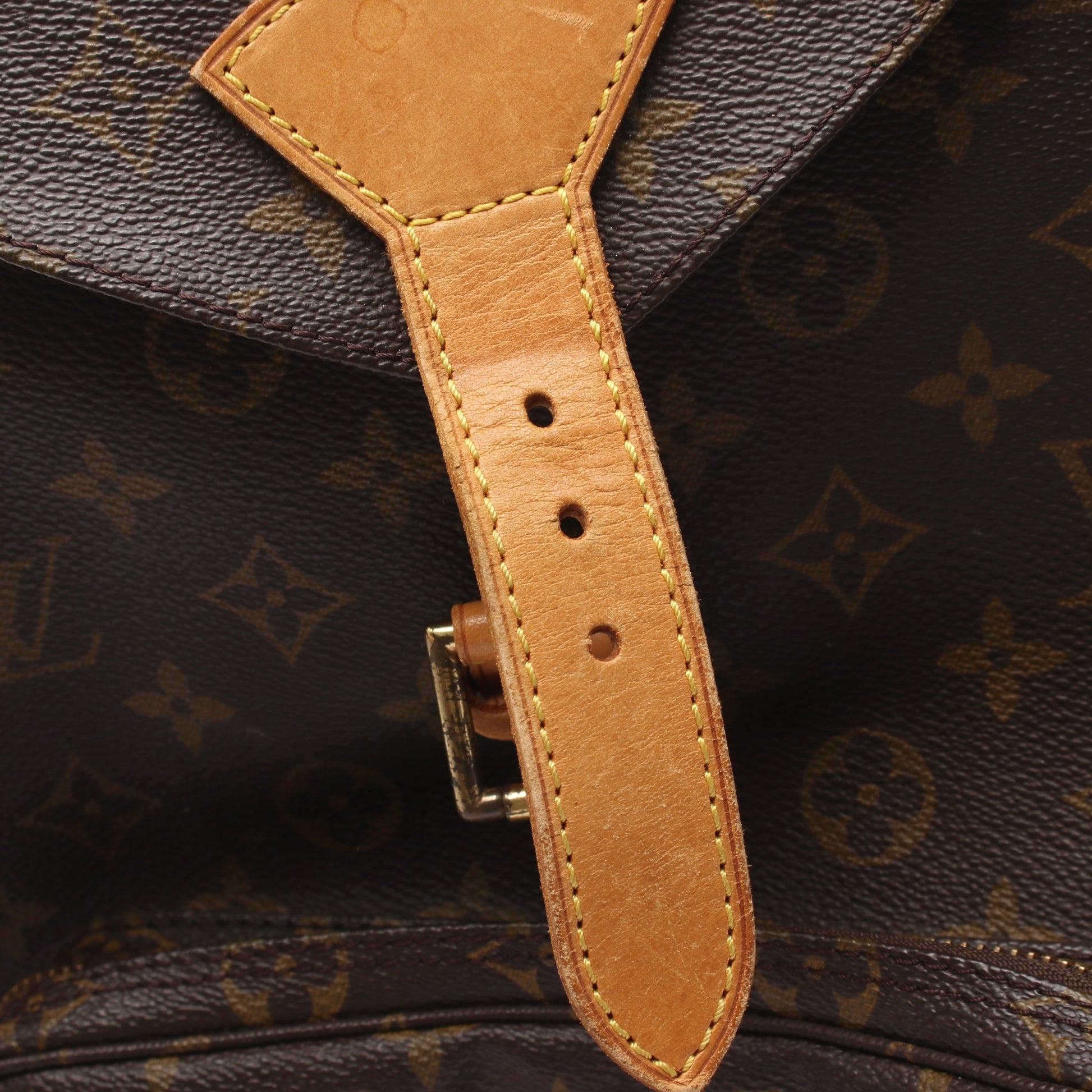 モンスリGM モノグラム バックパック リュックサック PVC レザー ブラウン ルイヴィトン バッグ LOUIS VUITTON