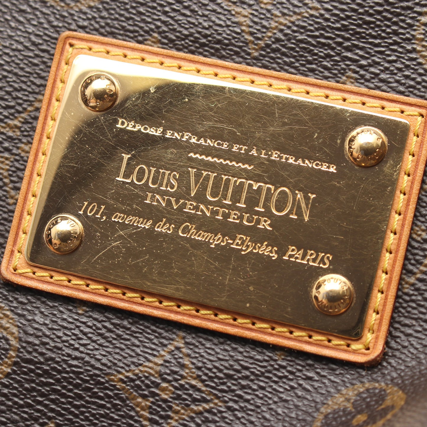 テムズGM モノグラム ショルダーバッグ PVC レザー ブラウン ルイヴィトン バッグ LOUIS VUITTON