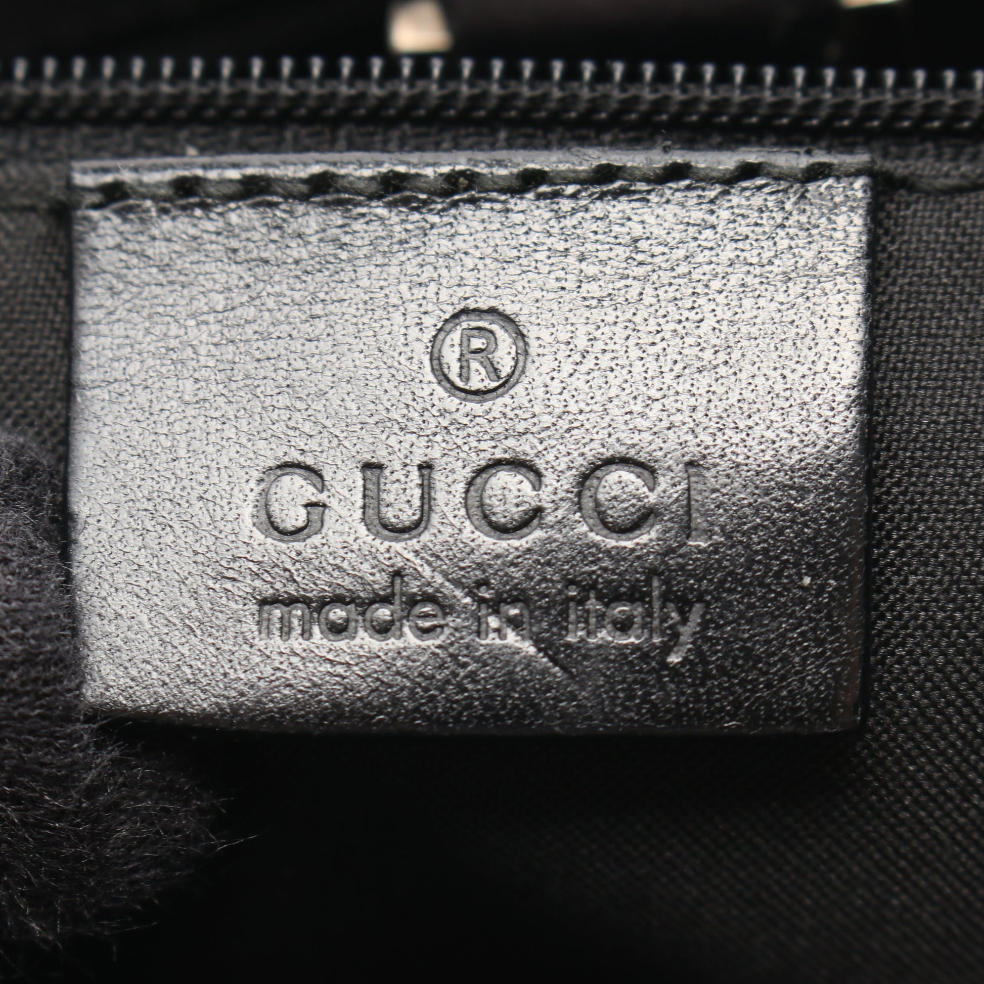 ジャッキー GGキャンバス ワンショルダーバッグ キャンバス レザー ブラック グッチ バッグ GUCCI