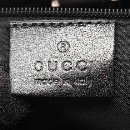 ジャッキー GGキャンバス ワンショルダーバッグ キャンバス レザー ブラック グッチ バッグ GUCCI
