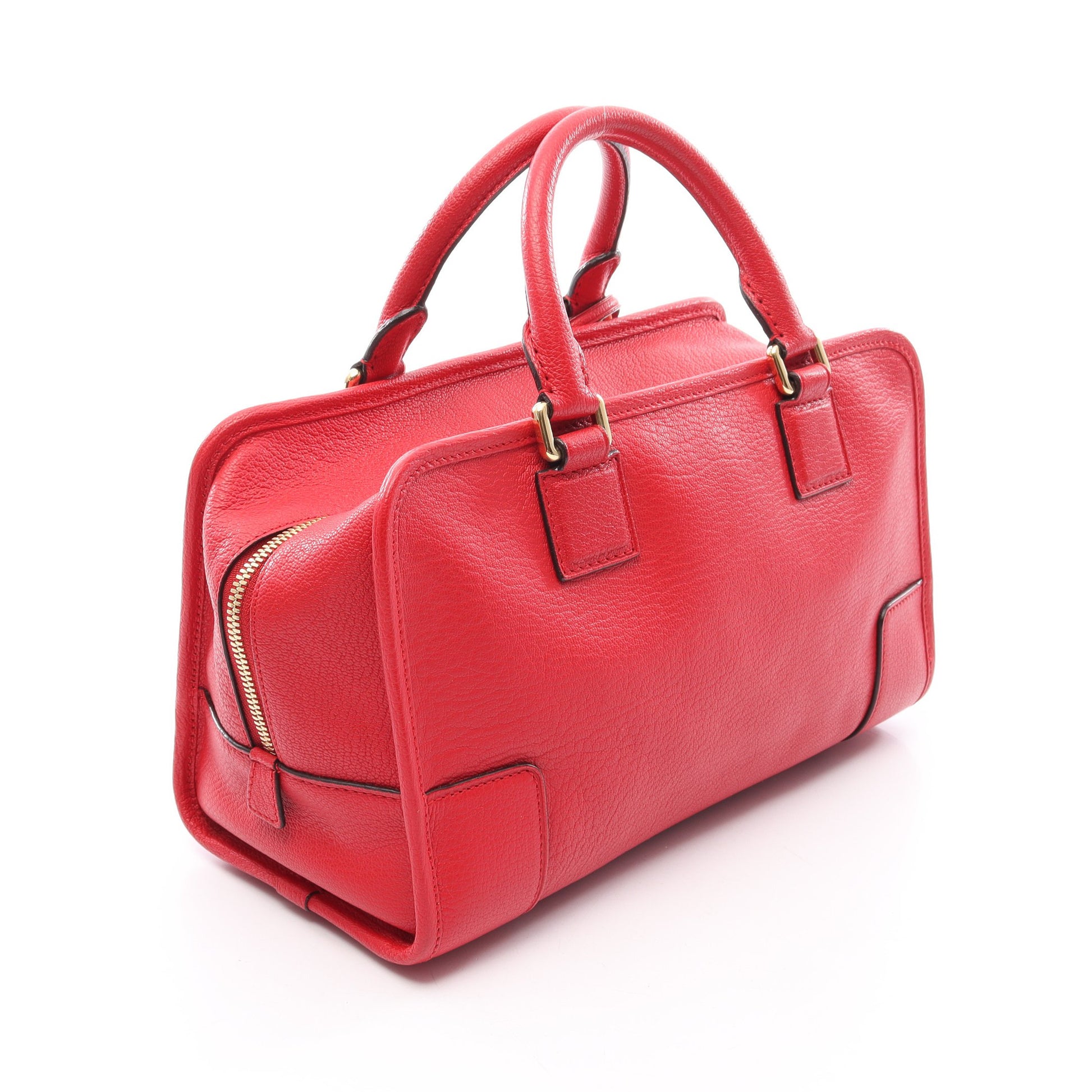 アマソナ28 ハンドバッグ レザー レッド ロエベ バッグ LOEWE