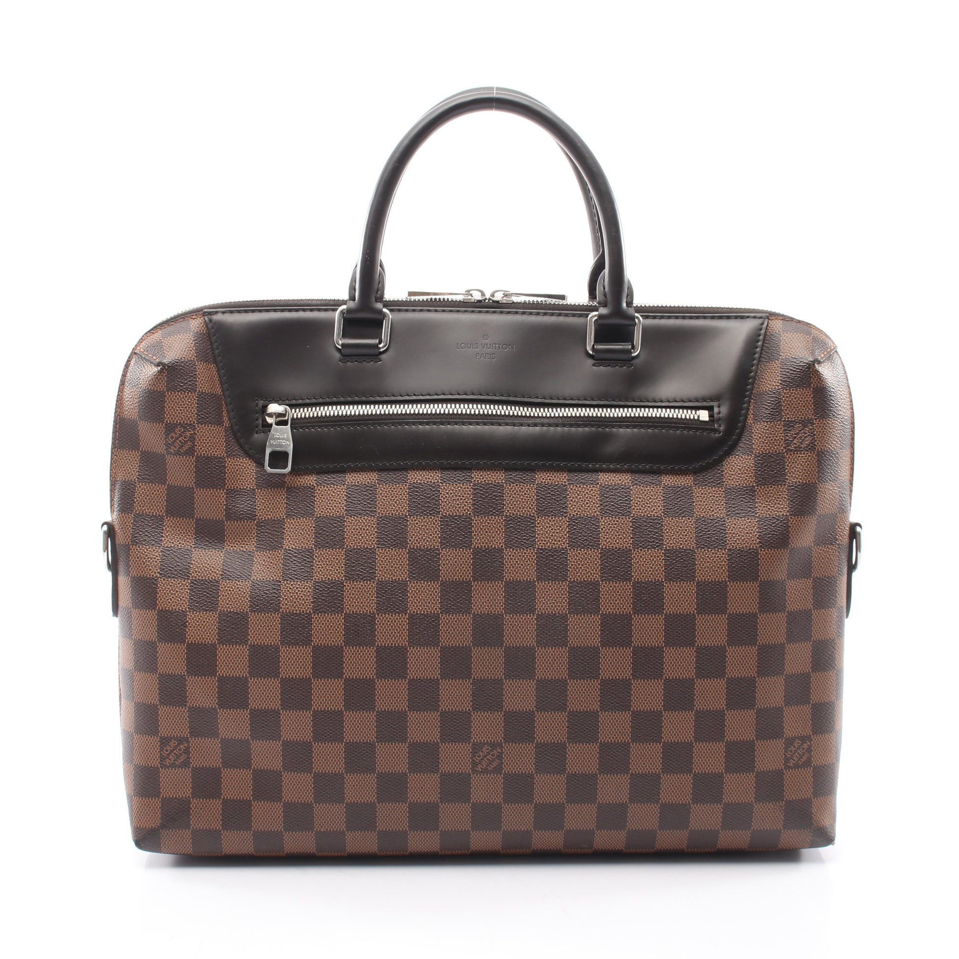PDJ ポルトドキュマンジュール NM ダミエエベヌ ブリーフケース ビジネスバッグ PVC レザー ブラウン ルイヴィトン バッグ LOUIS VUITTON